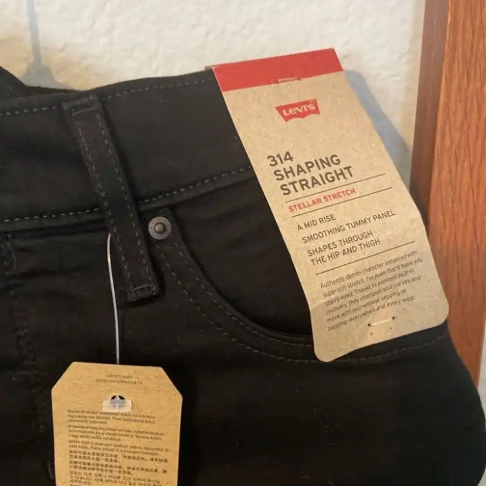 Levi's Black Straight Jeans Classic Denim